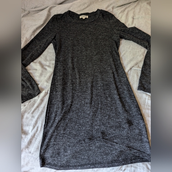 Black Sweater dress hi low hem Listicle Medium - Picture 1 of 2